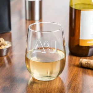 Stemless wine glass