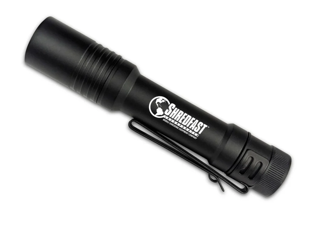 Engraved Streamlight flashlight "macrostream" with laser engraving