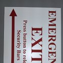 Custom EXIT sign