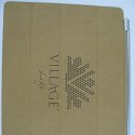 Engraved leather ipad cover