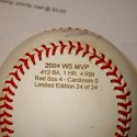 Laser engraved baseball
