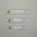 custom cut name bar for door
